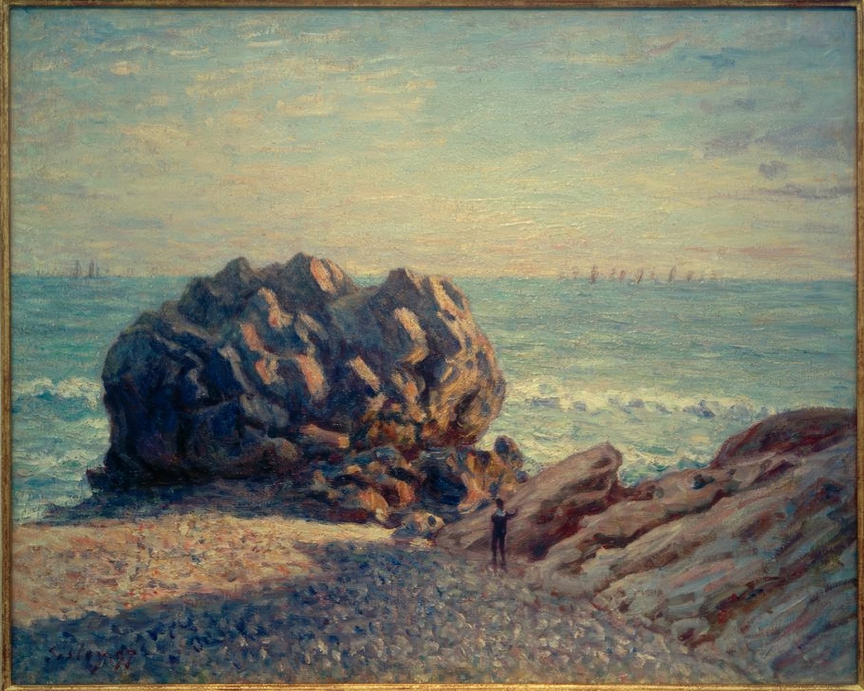 Storrs Rock, Ladys Cove, illalla tekijältä Alfred Sisley