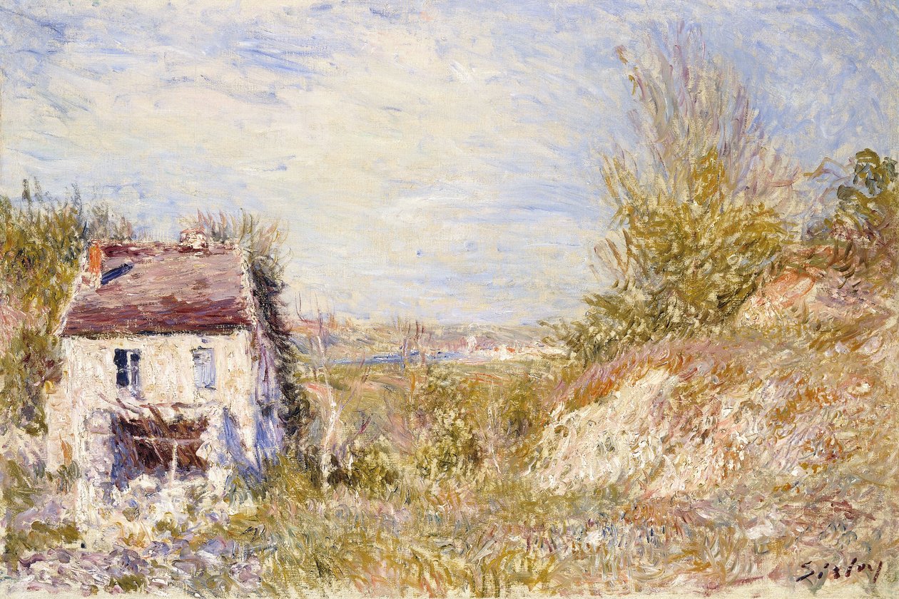 Hylätty talo; Hylätty talo, noin 1886 tekijältä Alfred Sisley