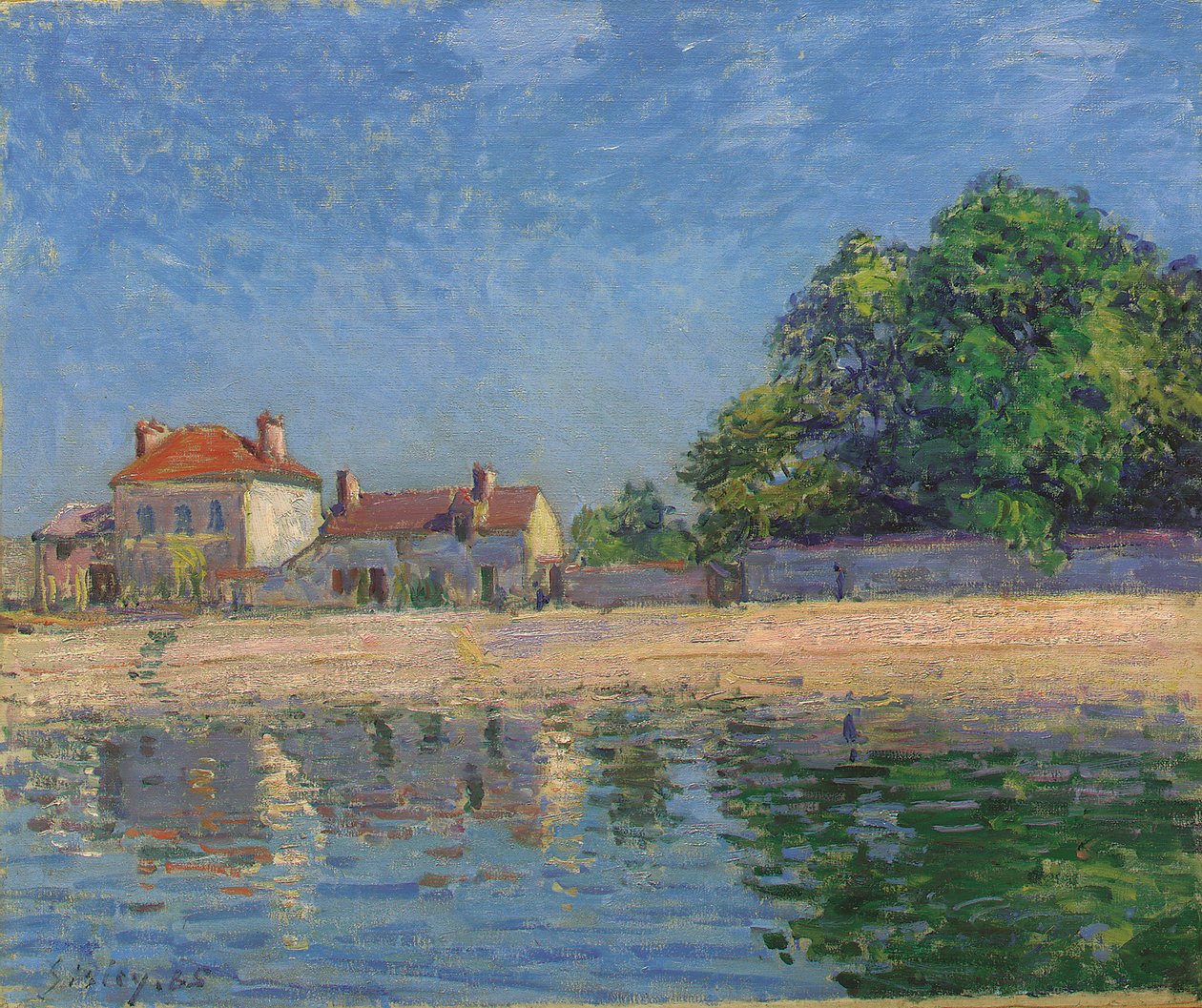 Loingin rannat, Saint-Mammes tekijältä Alfred Sisley
