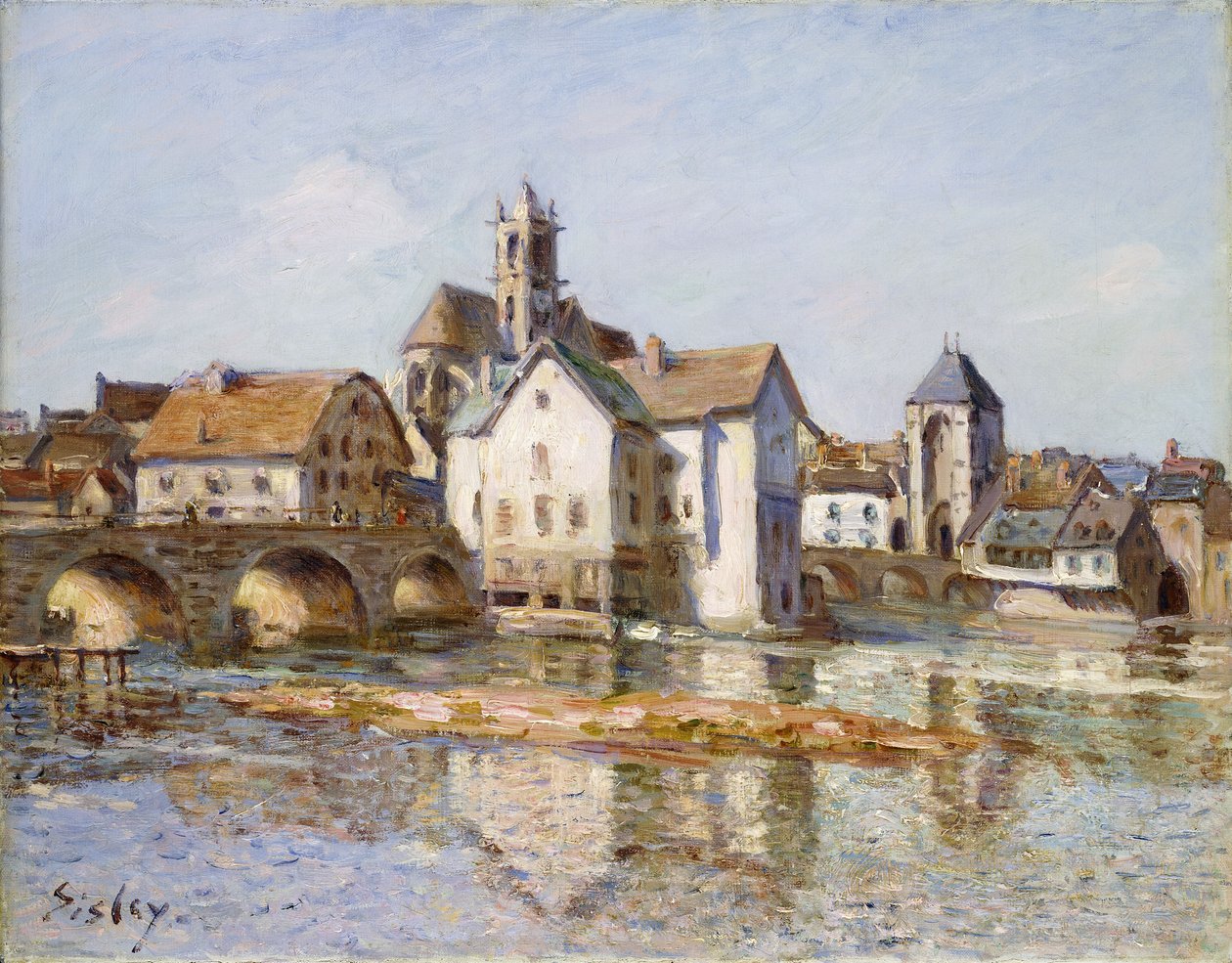 Moretin silta, 1892 tekijältä Alfred Sisley