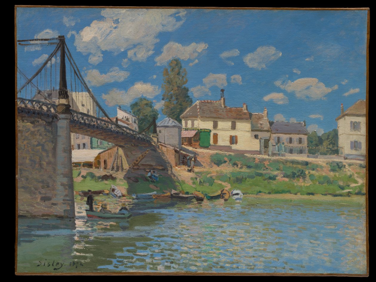 Silta Villeneuve-la-Garennessa tekijältä Alfred Sisley