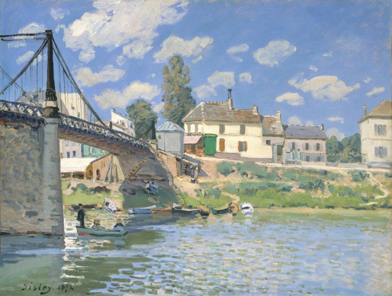 Villeneuve-la-Garennen silta tekijältä Alfred Sisley
