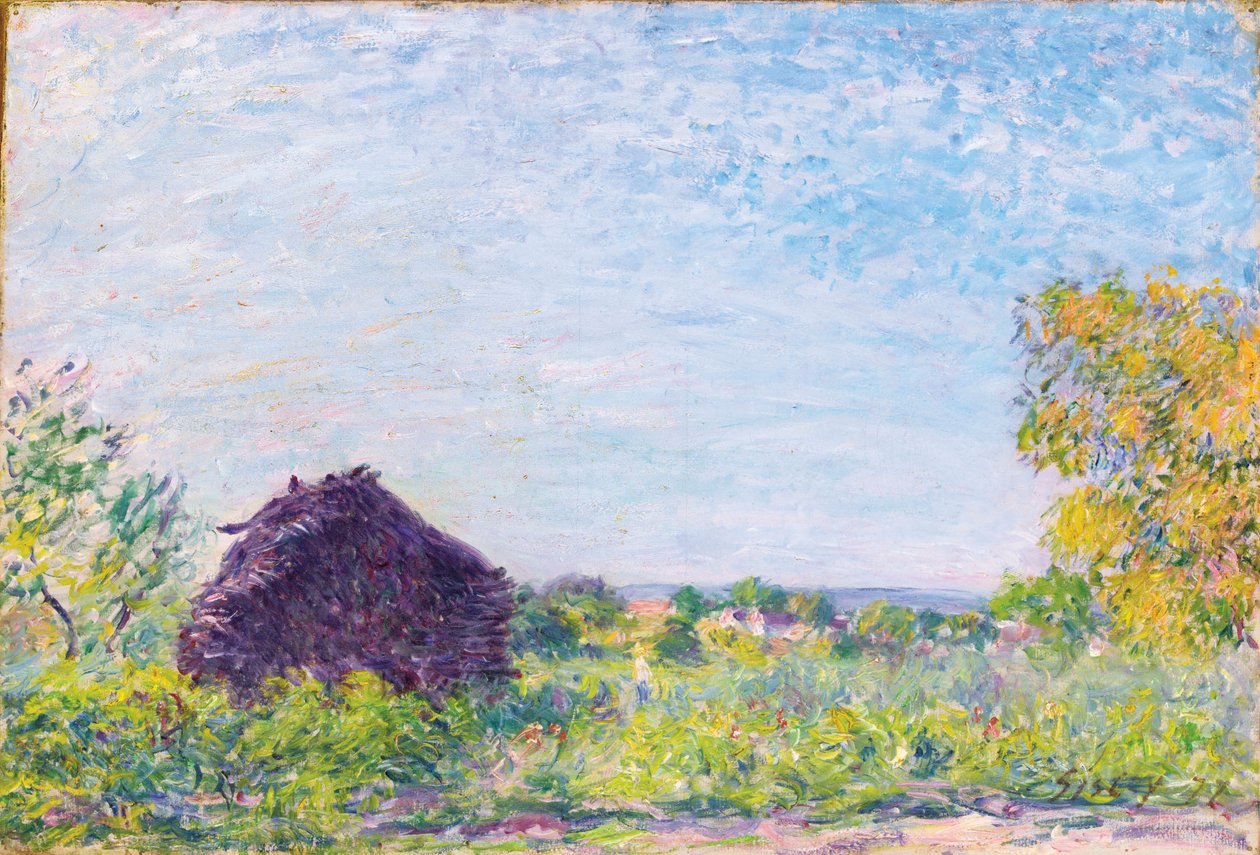 Heinäsuovasta, 1877 tekijältä Alfred Sisley
