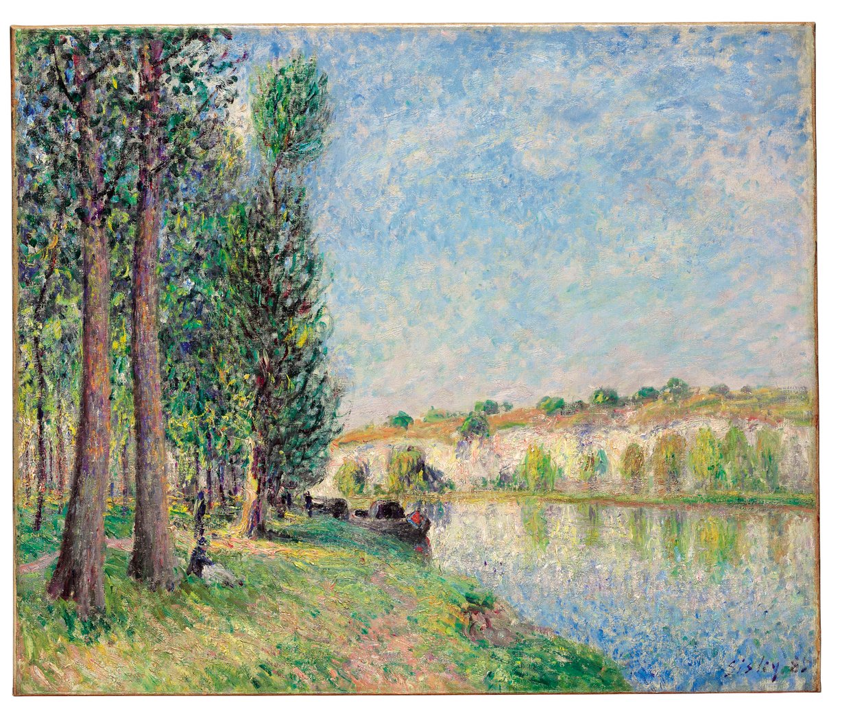 Loing at Moret, 1885 tekijältä Alfred Sisley