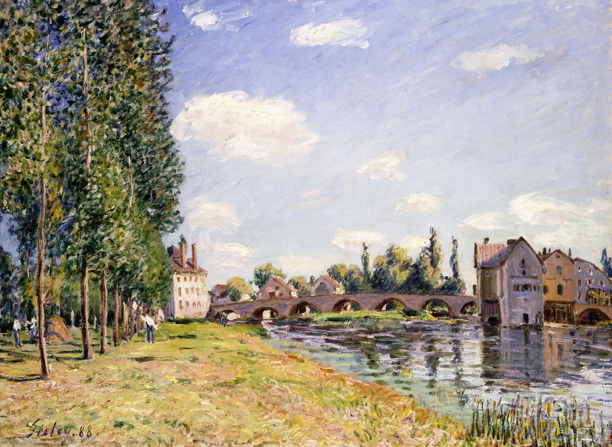 Moretin silta kesällä 1888 tekijältä Alfred Sisley