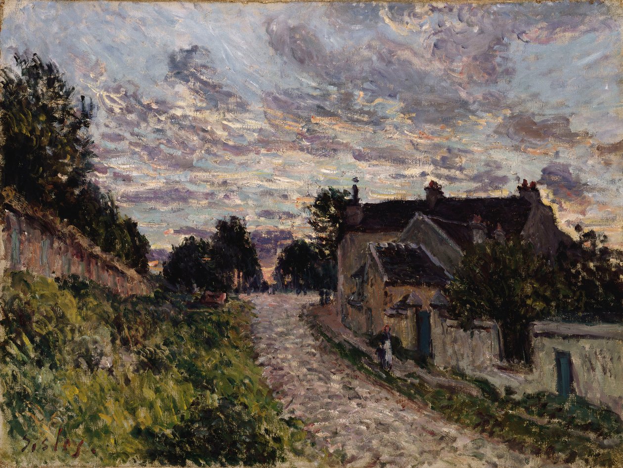 Polku Louveciennesiin; Polku Louveciennesissä, 1876 tekijältä Alfred Sisley