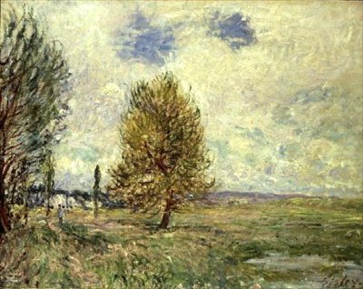 Veneux-Nadonin tasanko tekijältä Alfred Sisley
