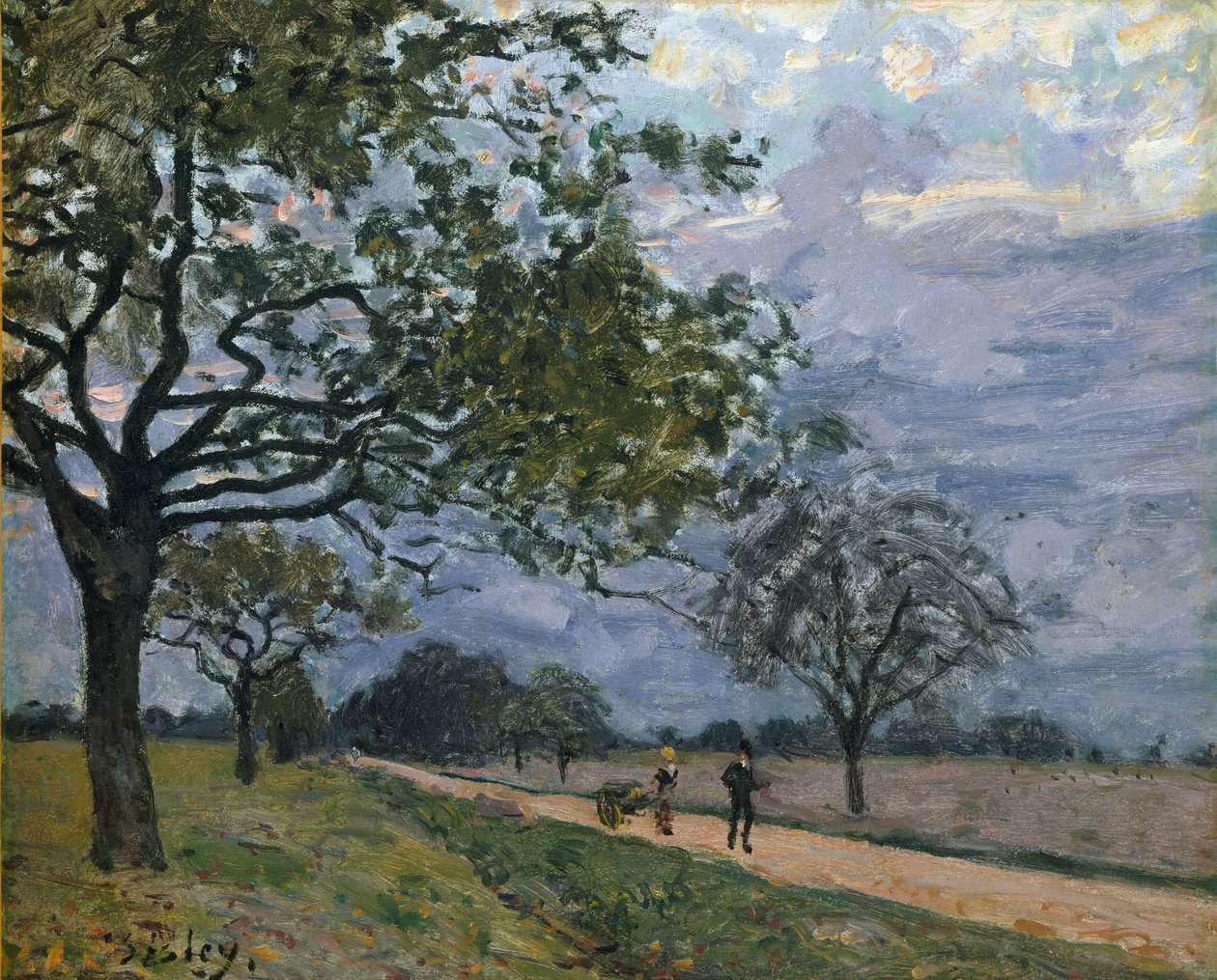 Tie Versaillesista Louveciennesiin tekijältä Alfred Sisley