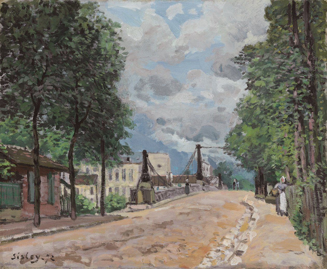 Gennevilliersin tie; Tie Gennevilliersiin, 1872 tekijältä Alfred Sisley