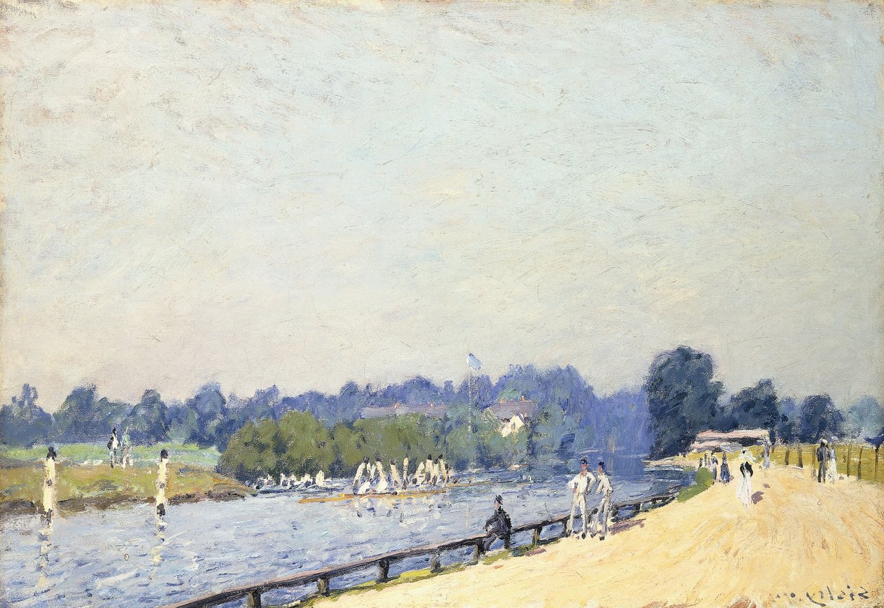 Road to Hampton Court; La Route de Hampton Court, 1874 tekijältä Alfred Sisley