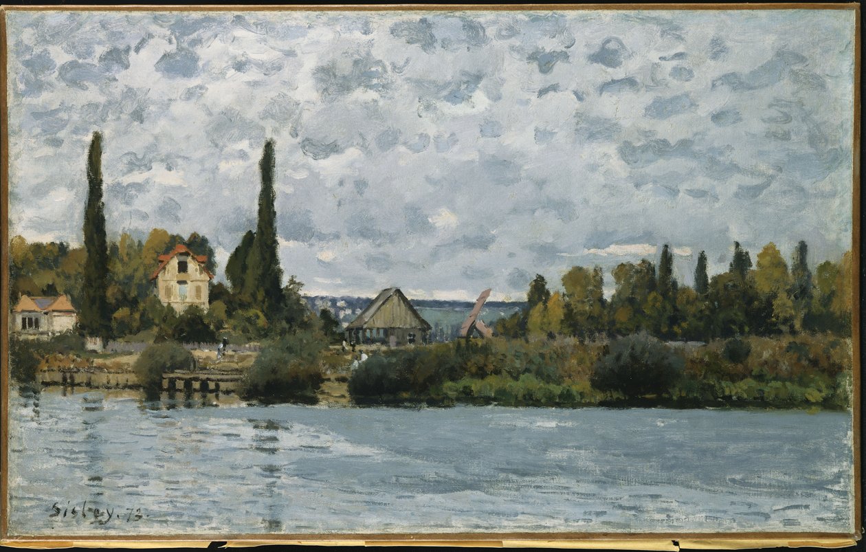 Seine Bougivalissa, 1873 tekijältä Alfred Sisley