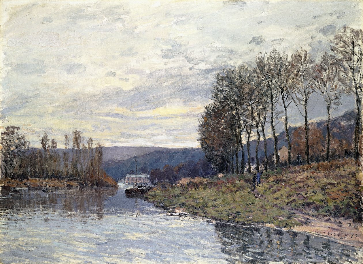 Seine Bougivalissa, 1873 tekijältä Alfred Sisley
