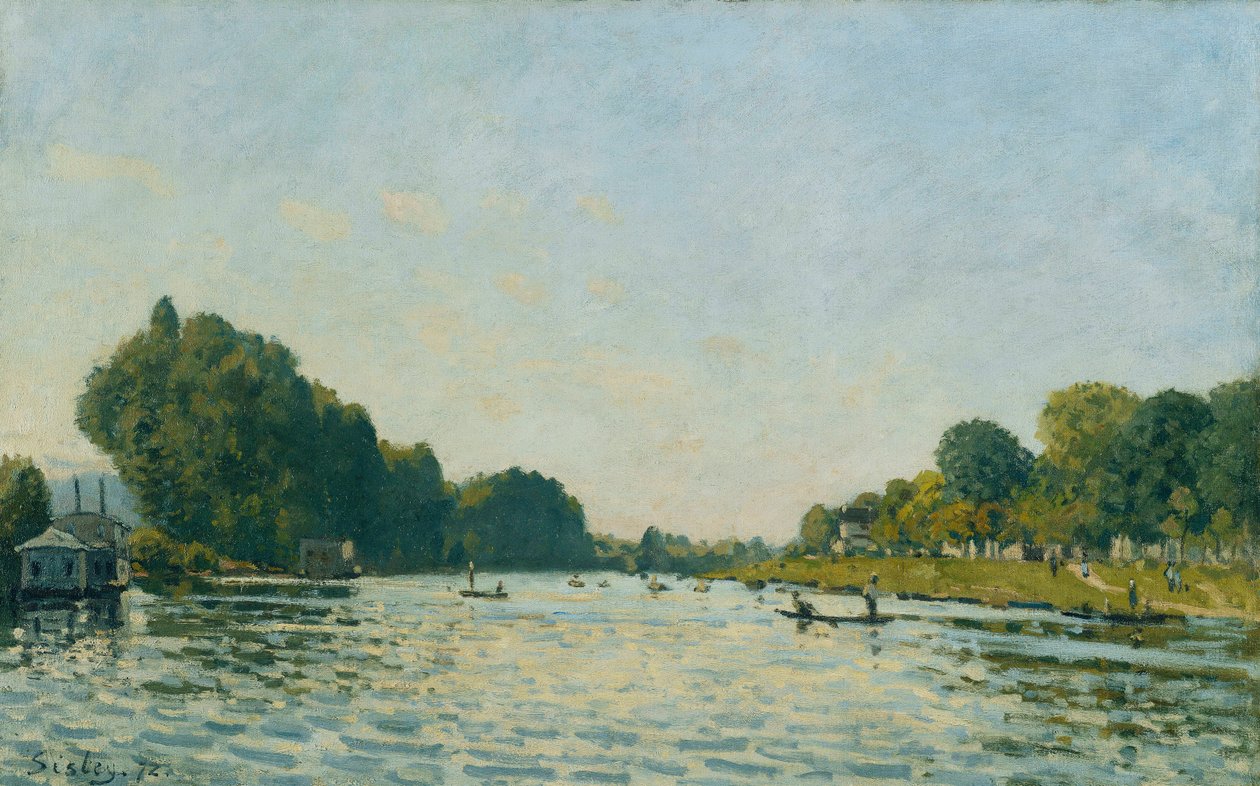 Seine Bougivalissa; Seine Bougivalissa, 1872 tekijältä Alfred Sisley