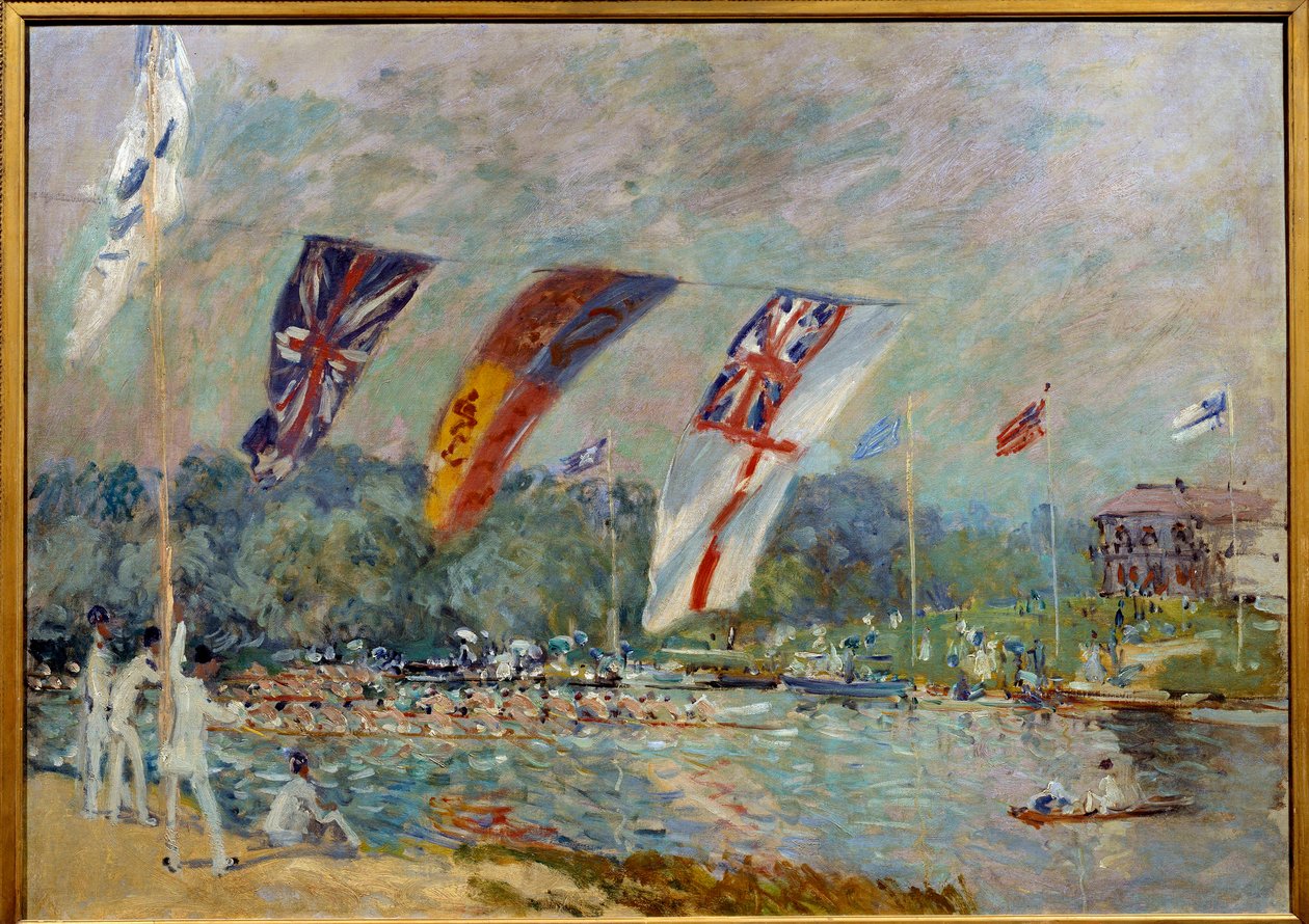 Moleseyn regatat. Alfred Sisleyn (1839-1899) maalaus tekijältä Alfred Sisley