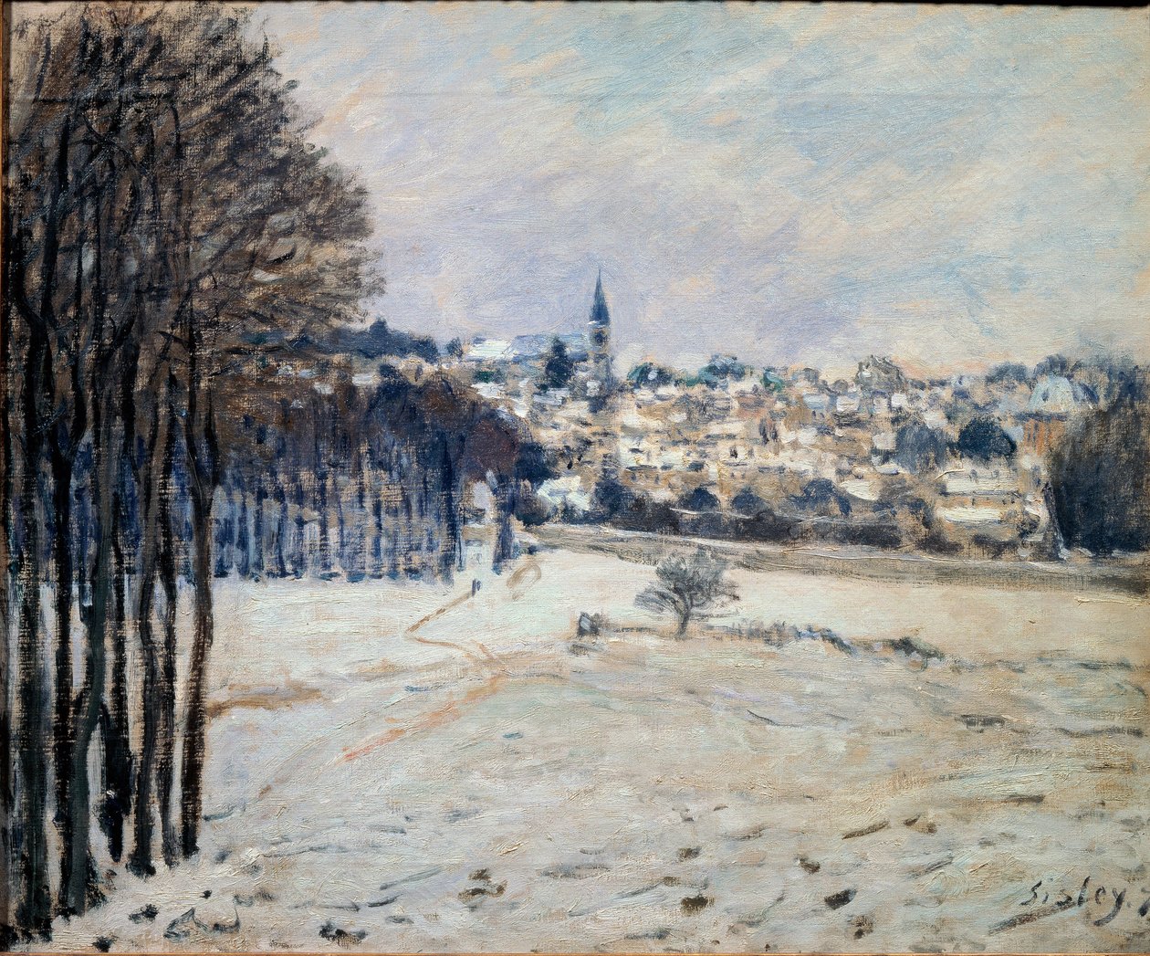 Lumi Marlyssa - öljy kankaalle tekijältä Alfred Sisley