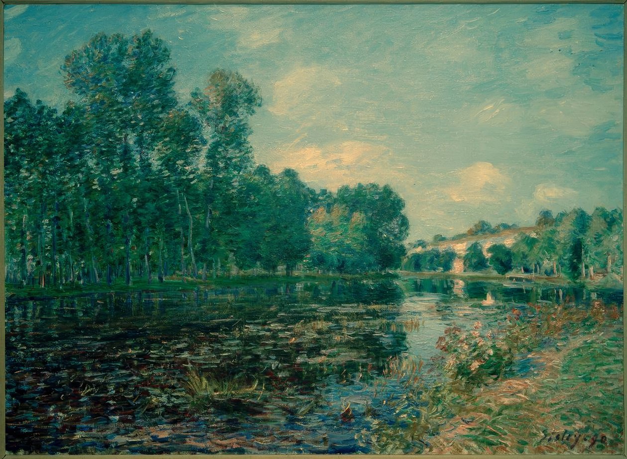Tournant du Loing en été tekijältä Alfred Sisley
