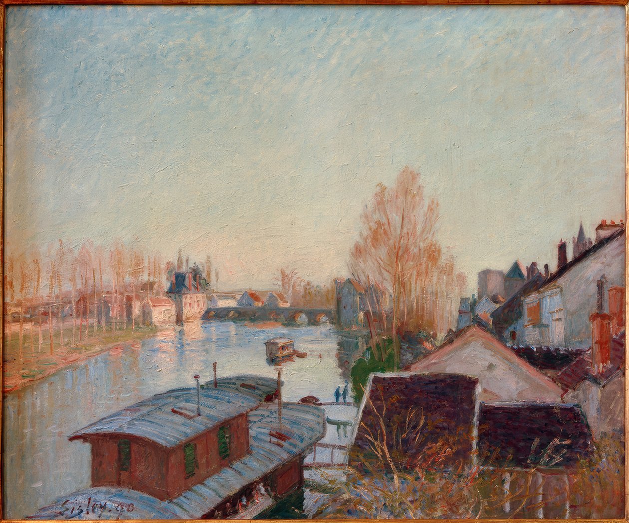 Ufer des Loing bei Moret tekijältä Alfred Sisley