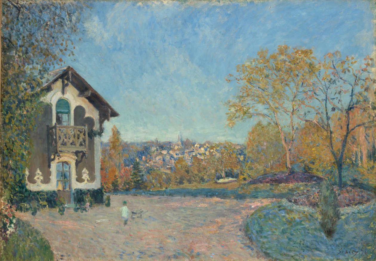 Näkymä Marly-le-Roille Coeur-Volantilta tekijältä Alfred Sisley