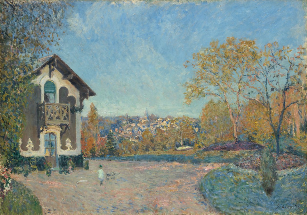 Näkymä Marly-le-Roille Coeur-Volantista, 1876. tekijältä Alfred Sisley