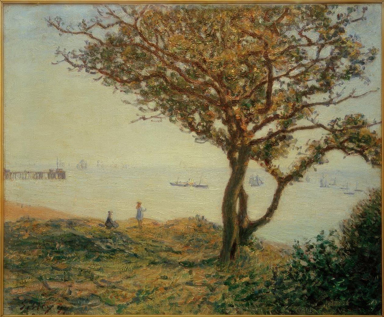 Cardiff Bay (veneitä Cardiff Bayssä) tekijältä Alfred Sisley