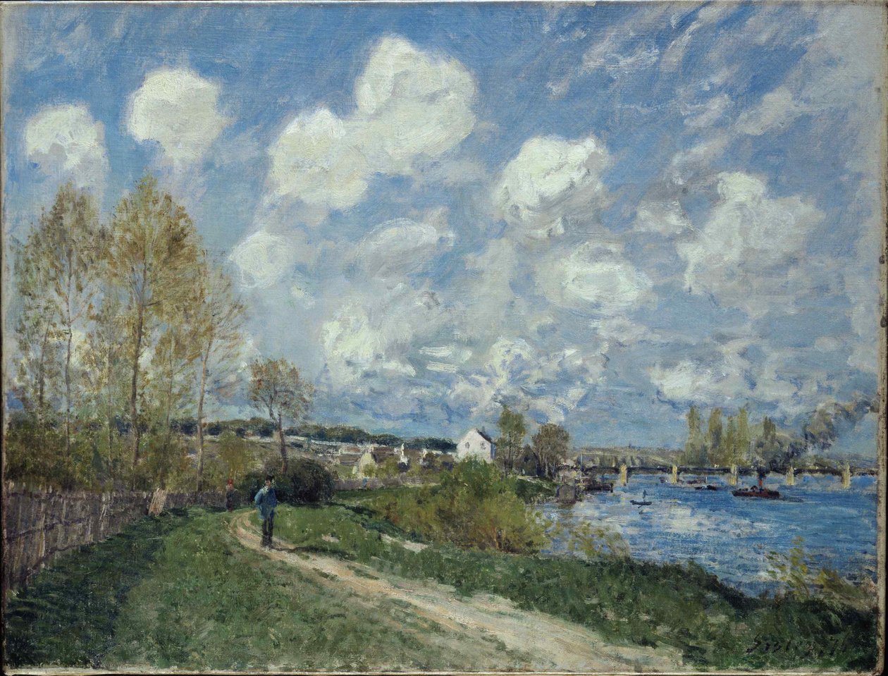Kesä Bougivalissa Kesä Bougivalissa, 1876. tekijältä Alfred Sisley