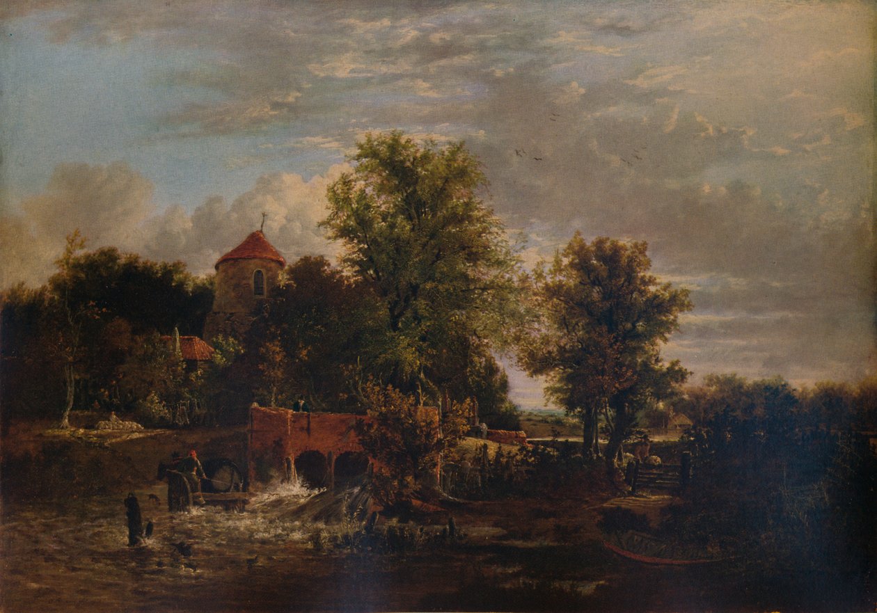 Läntisen joen sulkuportti, c1832 tekijältä Alfred Stannard
