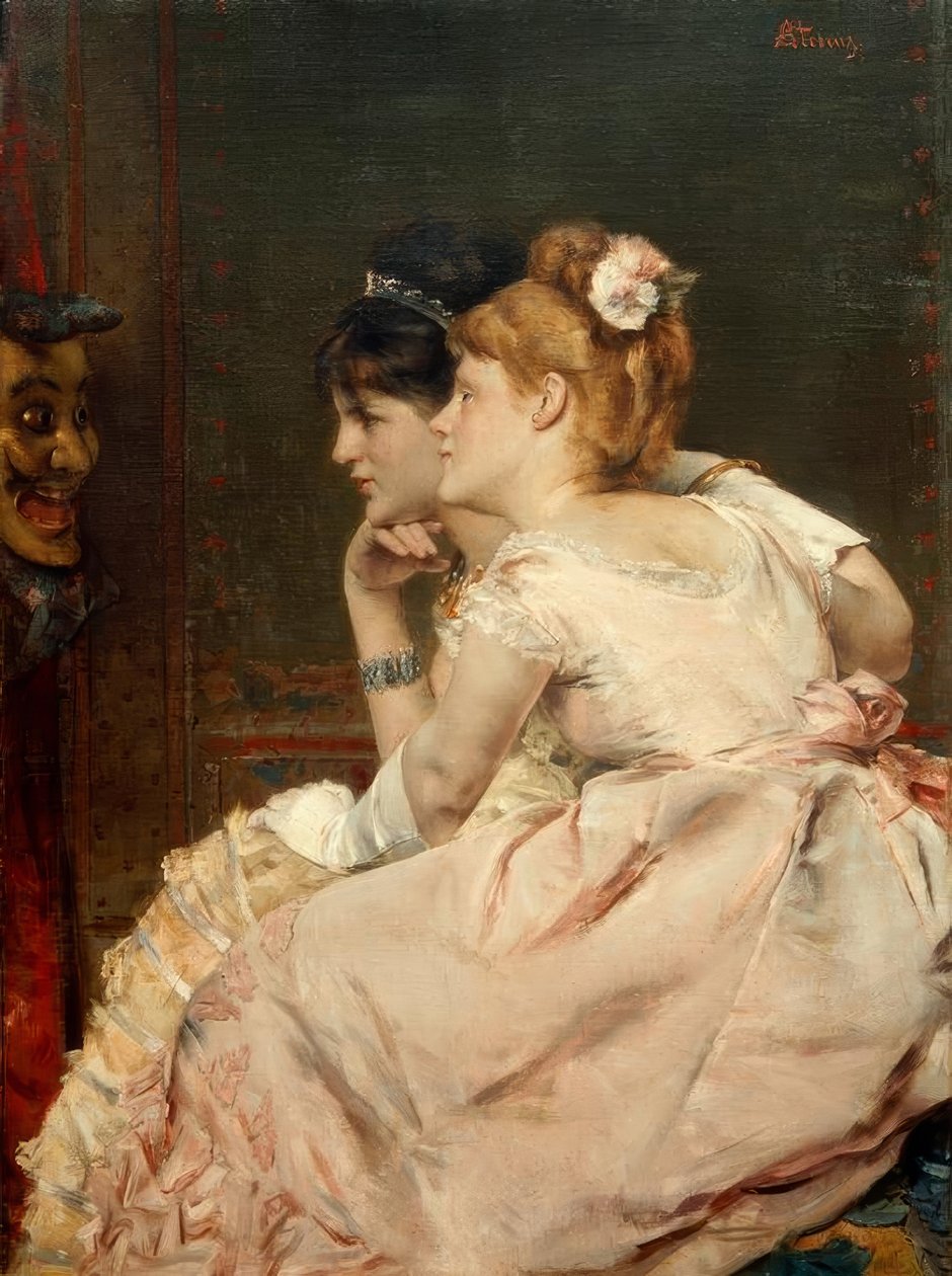 A.Stevens, Die japanische Maske tekijältä Alfred Emile Stevens