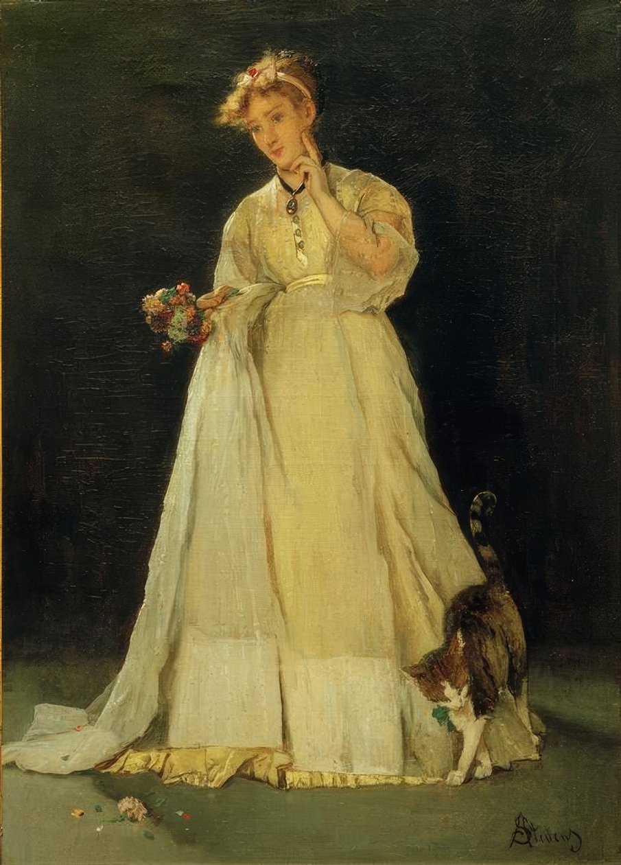 A.Stevens, Ophelia od. Das zerfetzte Bouquet tekijältä Alfred Emile Stevens