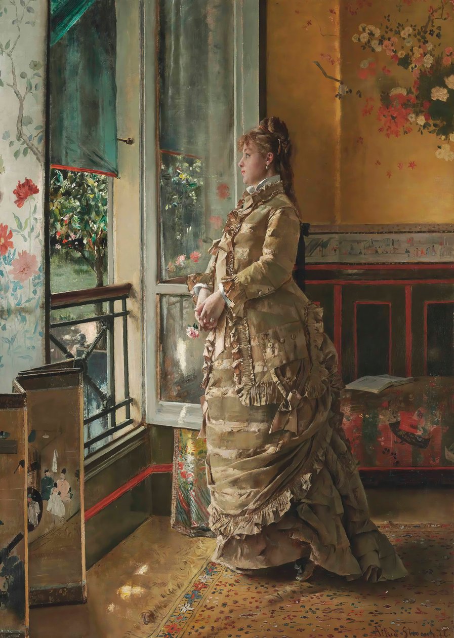 Melankolia, 1876. tekijältä Alfred Emile Stevens