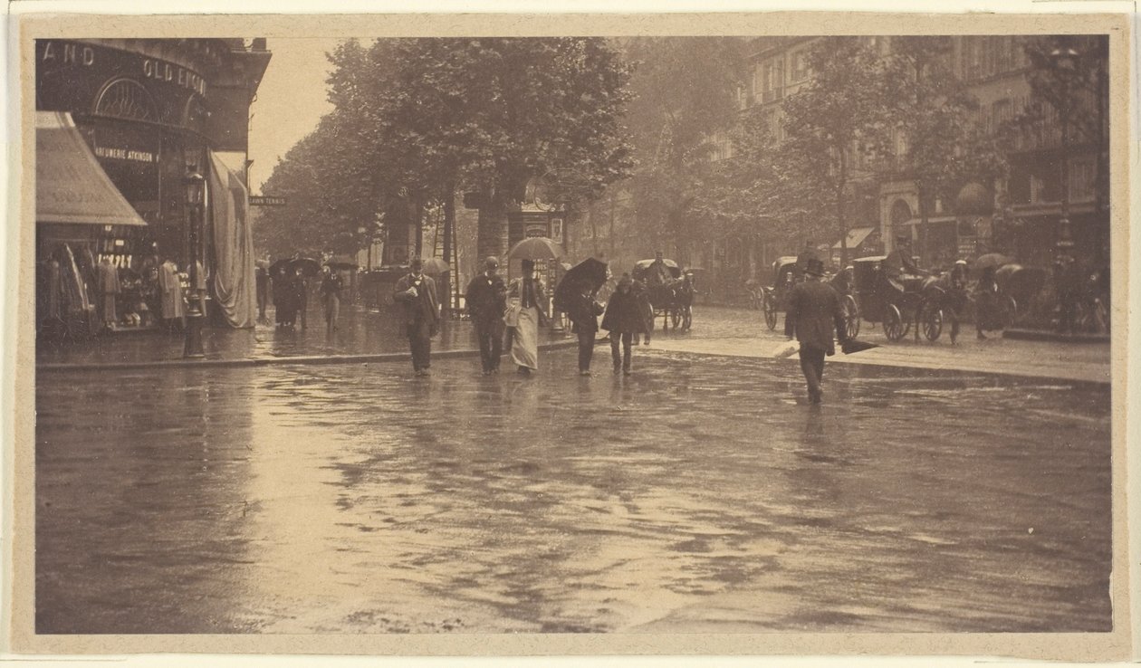 Märkä päivä Boulevardilla, Pariisissa tekijältä Alfred Stieglitz