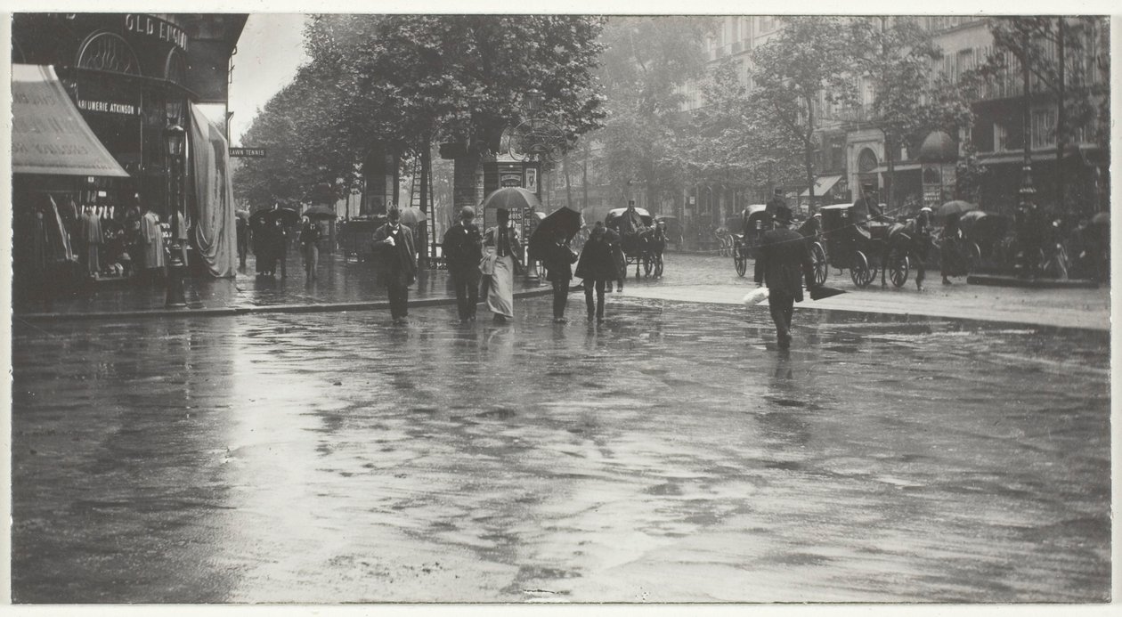 Märkä päivä Boulevardilla, Pariisissa tekijältä Alfred Stieglitz