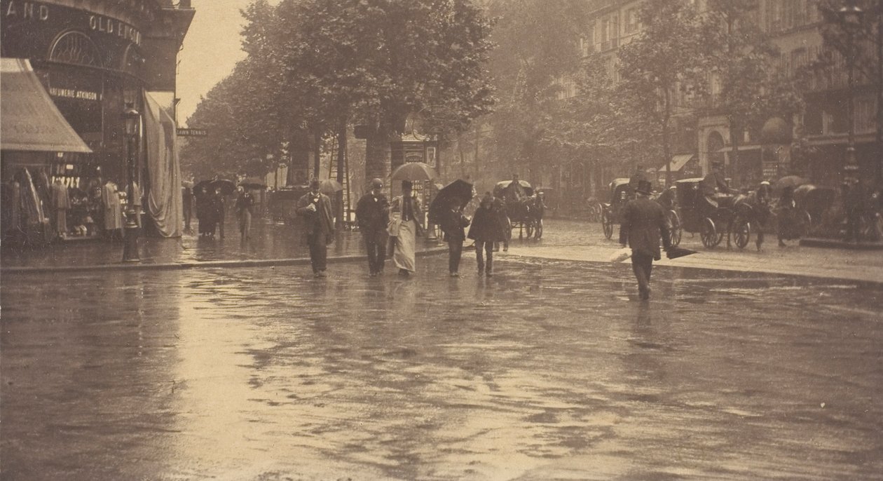 Märkä päivä Boulevardilla, Pariisi, 1894. tekijältä Alfred Stieglitz