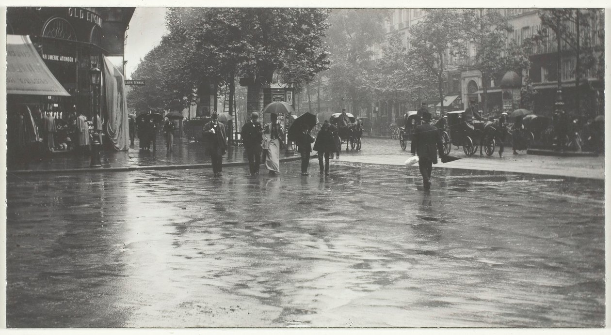Märkä päivä Boulevardilla, Pariisi, 1894, painettu 191832. tekijältä Alfred Stieglitz