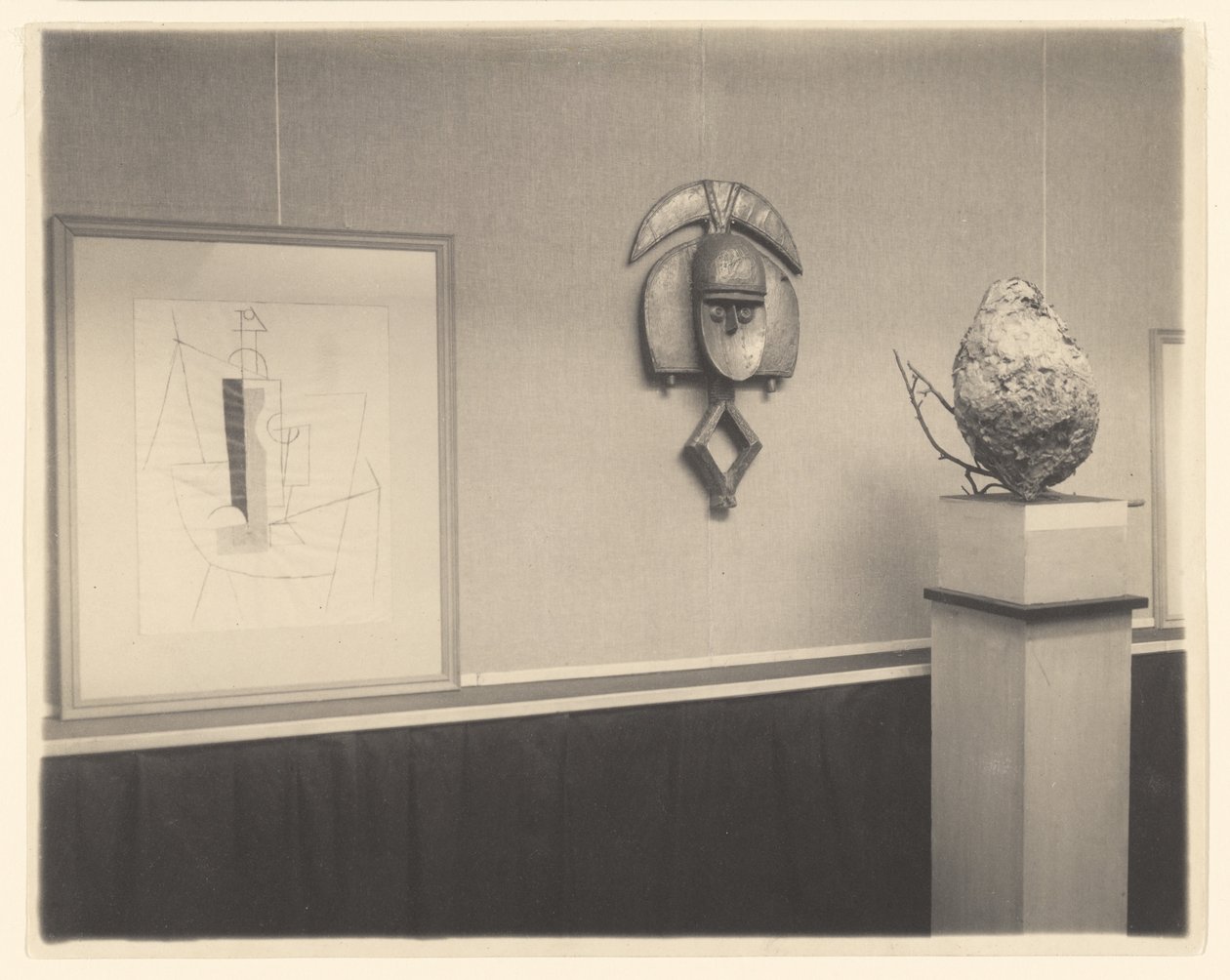 [Yksityiskohta Picasso-Braque-näyttelystä osoitteessa 291] tekijältä Alfred Stieglitz