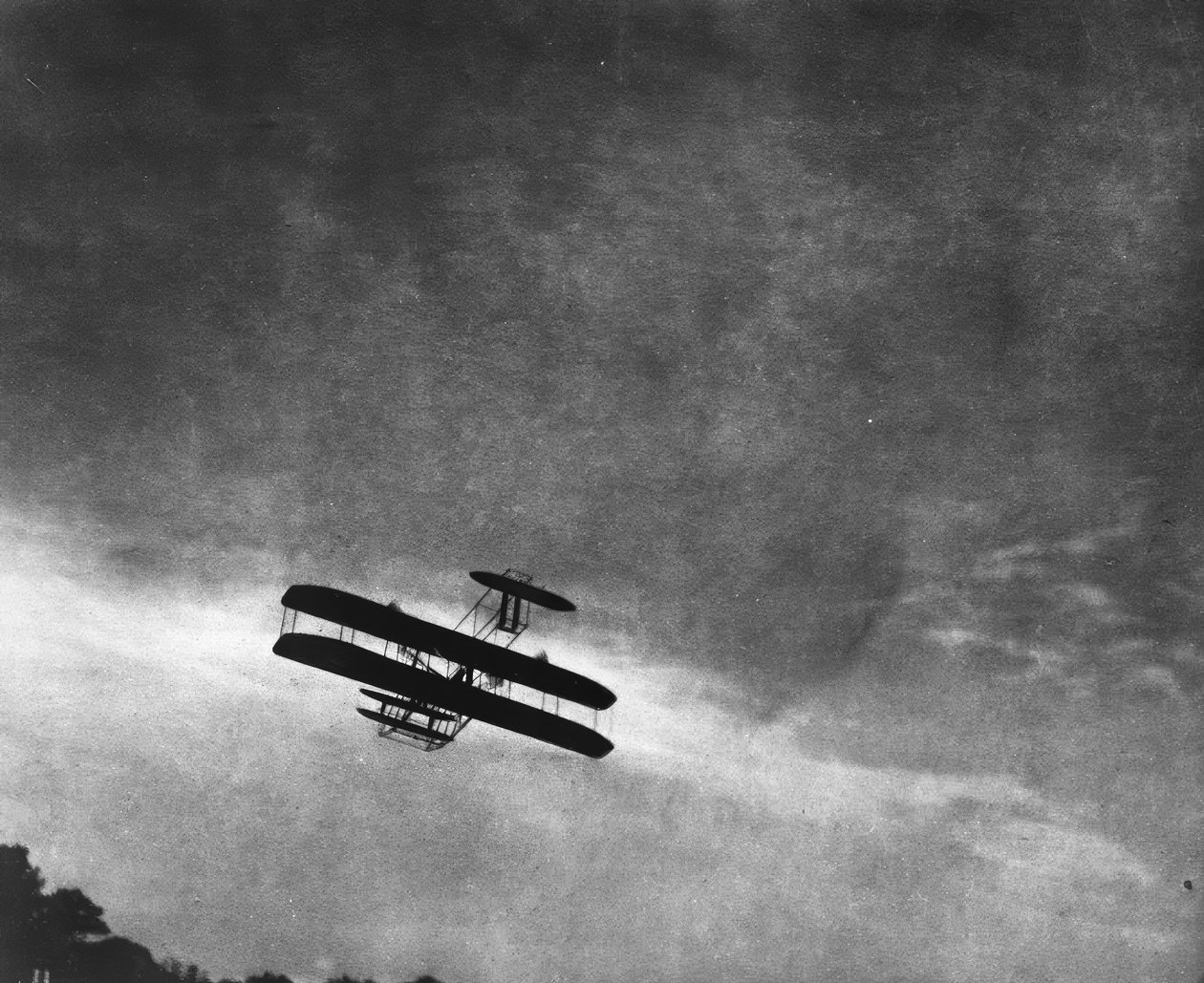 Lentokone / kaksitaso / valokuva 1910 tekijältä Alfred Stieglitz