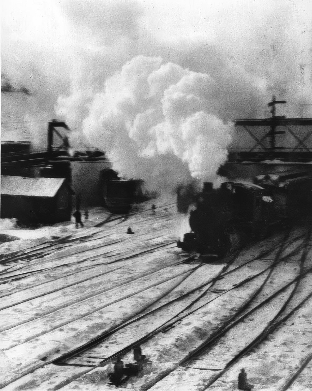 New York / Central Yards / Valokuva 1903 tekijältä Alfred Stieglitz