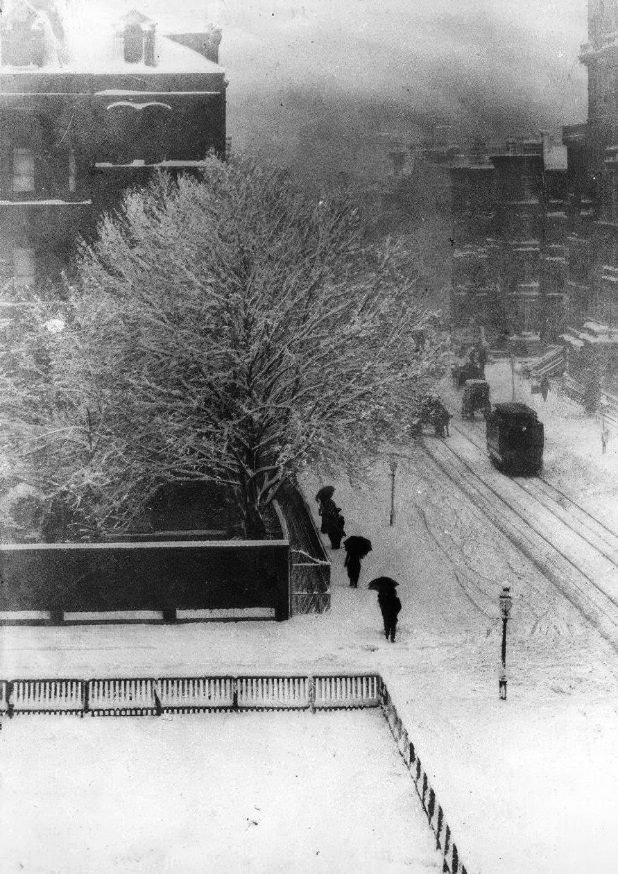 New York, Straßenbild / Kuva 1907 tekijältä Alfred Stieglitz