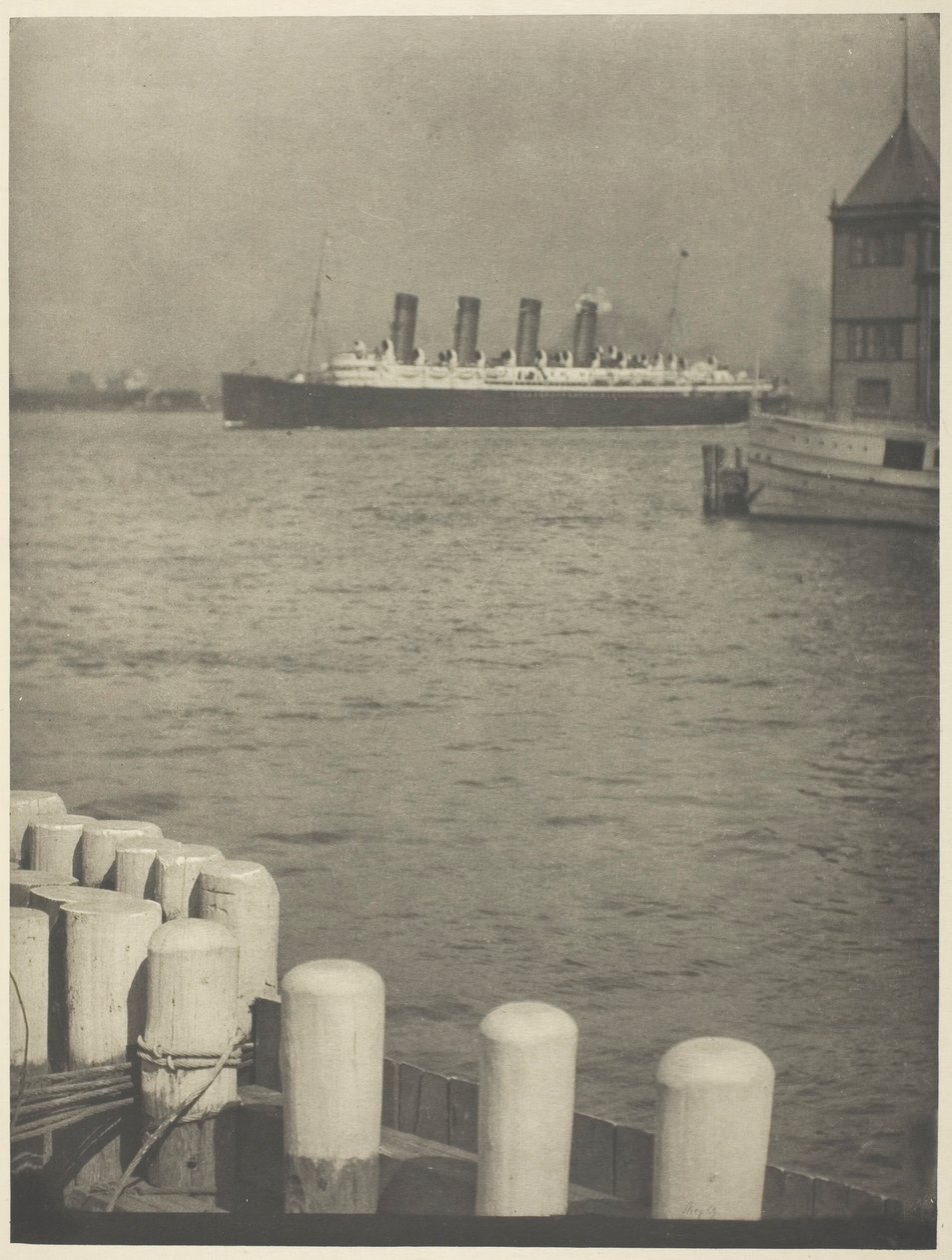 Outward Bound, Mauretania, 1910. tekijältä Alfred Stieglitz