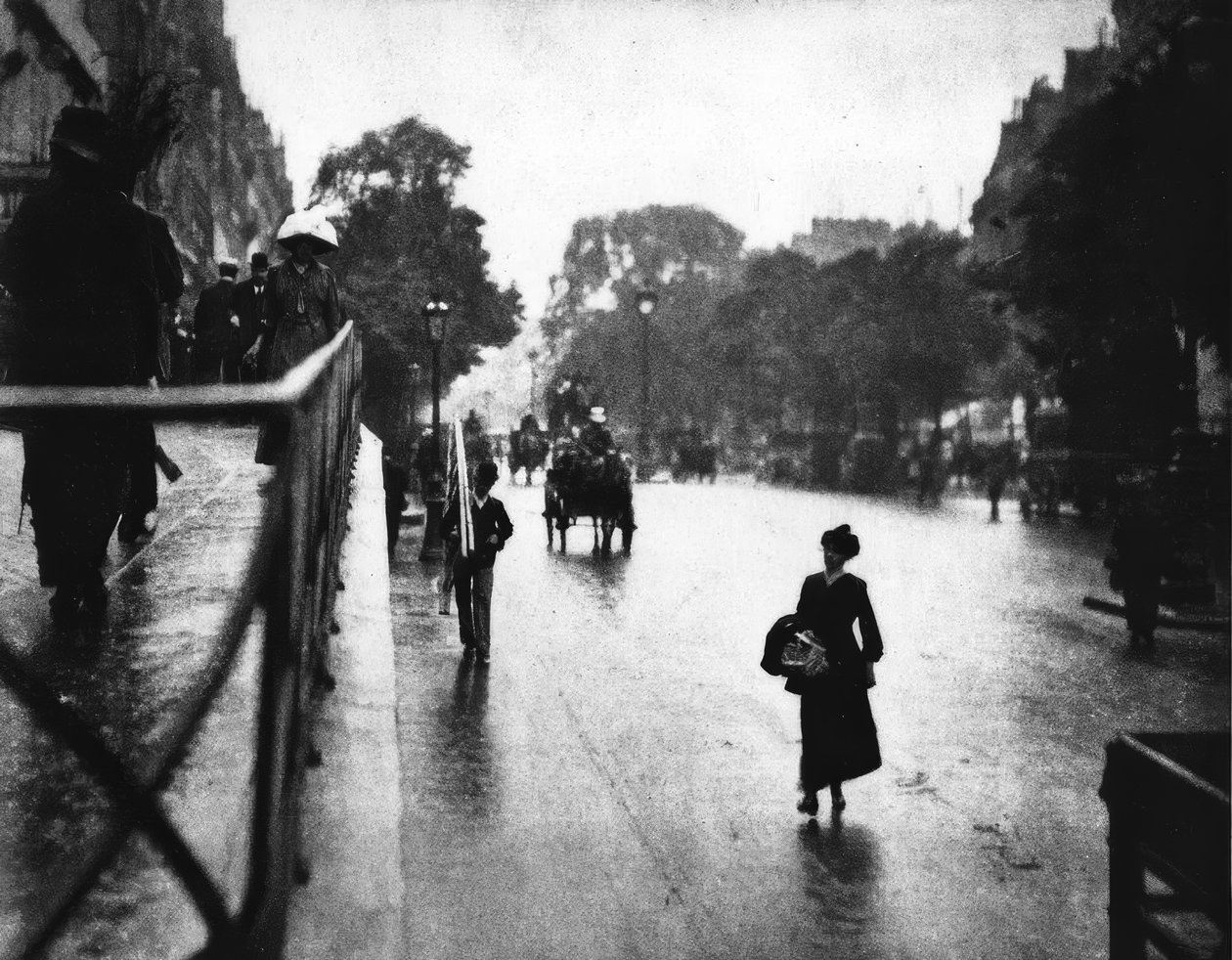 Pariisi, katukuva / kuva 1911 tekijältä Alfred Stieglitz