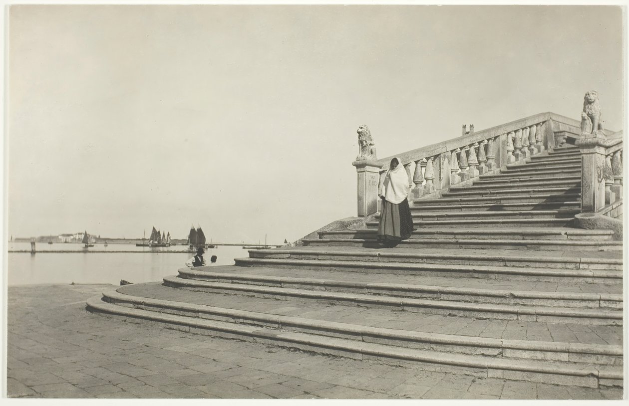 Venetsian kivet, Chioggia, 1887, painettu 192039. tekijältä Alfred Stieglitz
