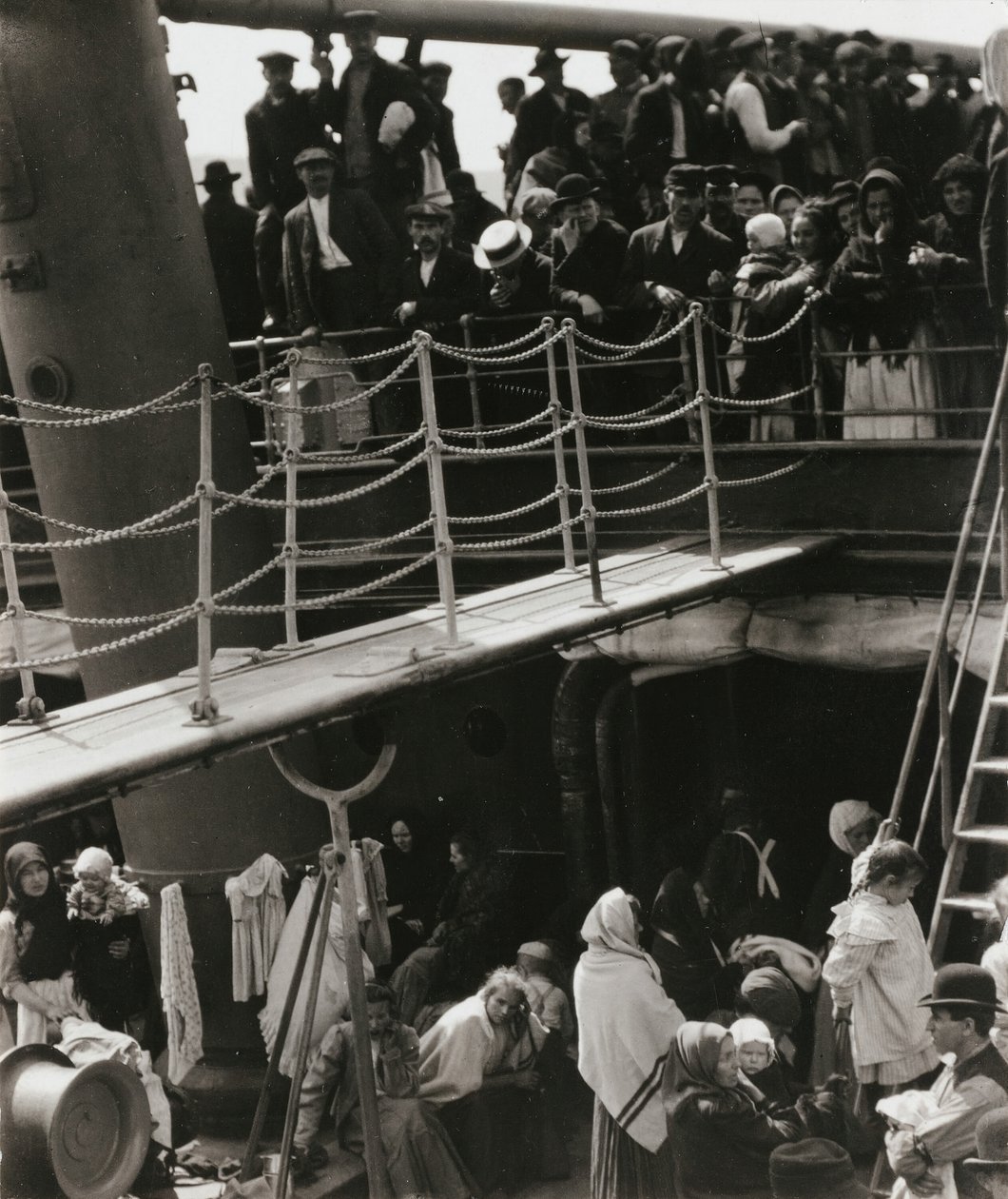 Steerage, 1907, painettu 192039. tekijältä Alfred Stieglitz
