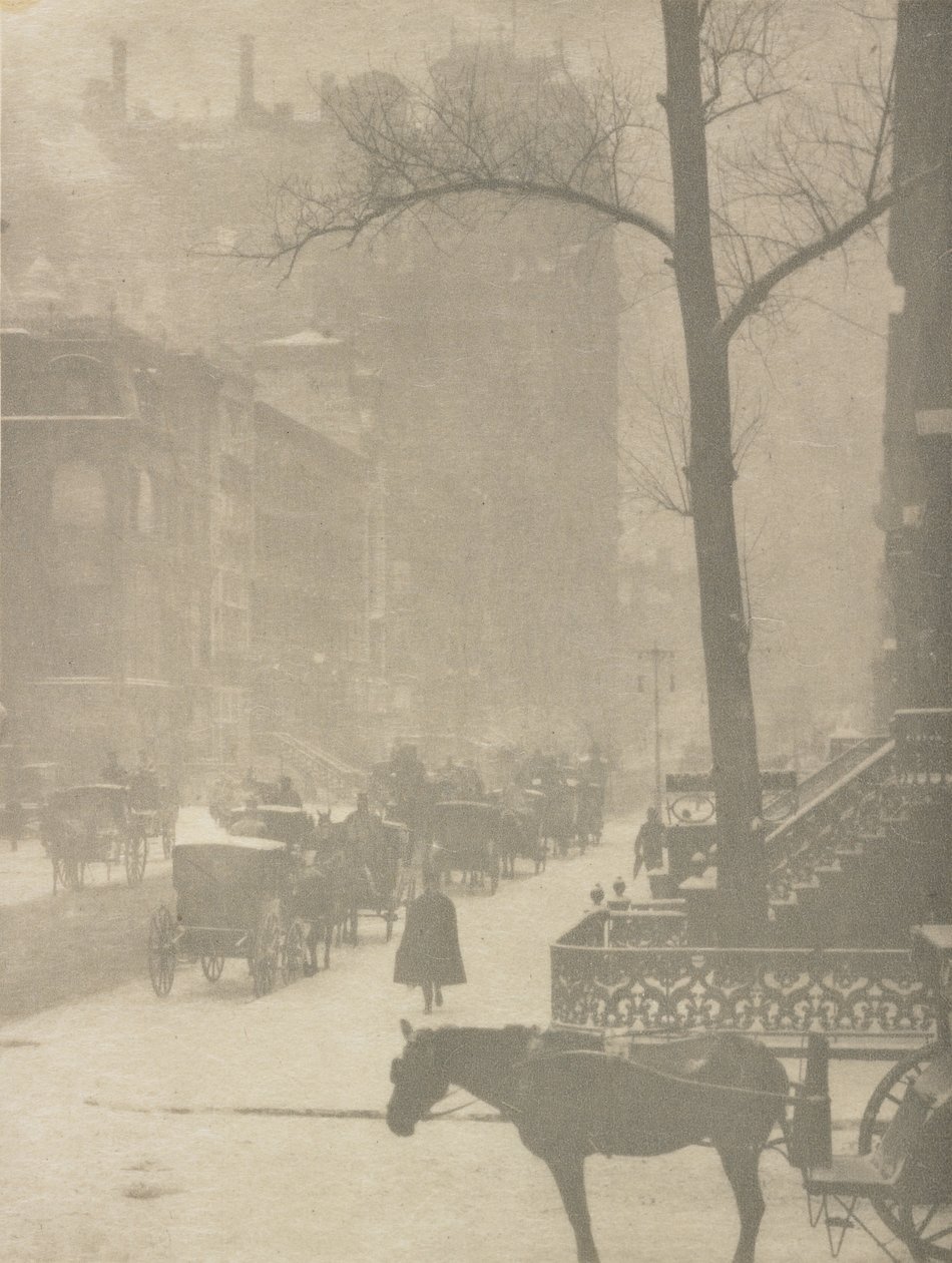 The Street, Suunnittelu julisteelle (syväpaino) tekijältä Alfred Stieglitz