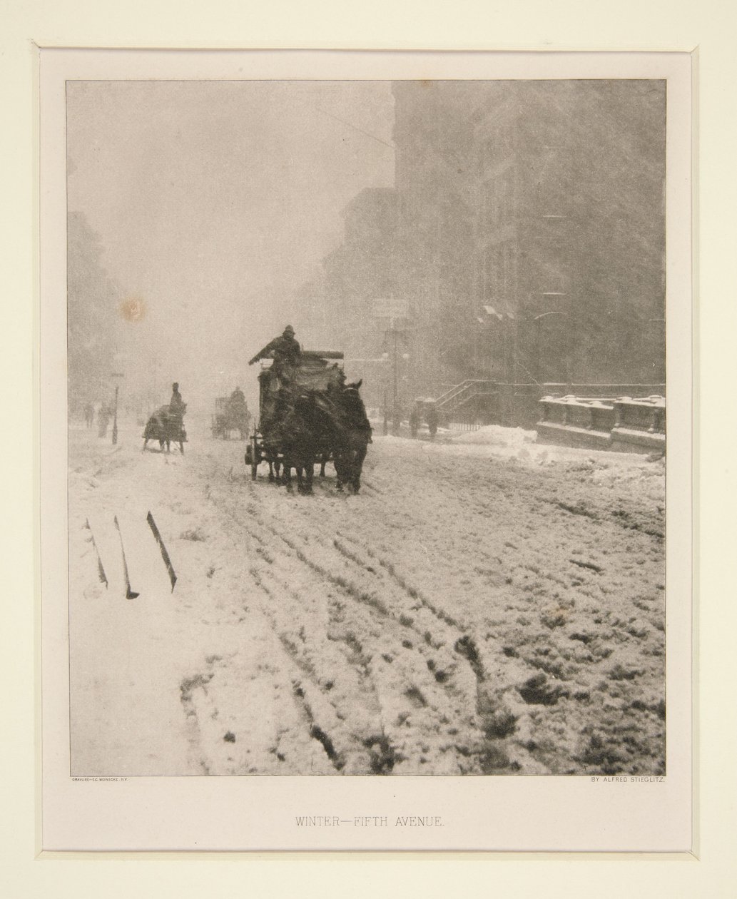 Talvi – Fifth Avenue tekijältä Alfred Stieglitz
