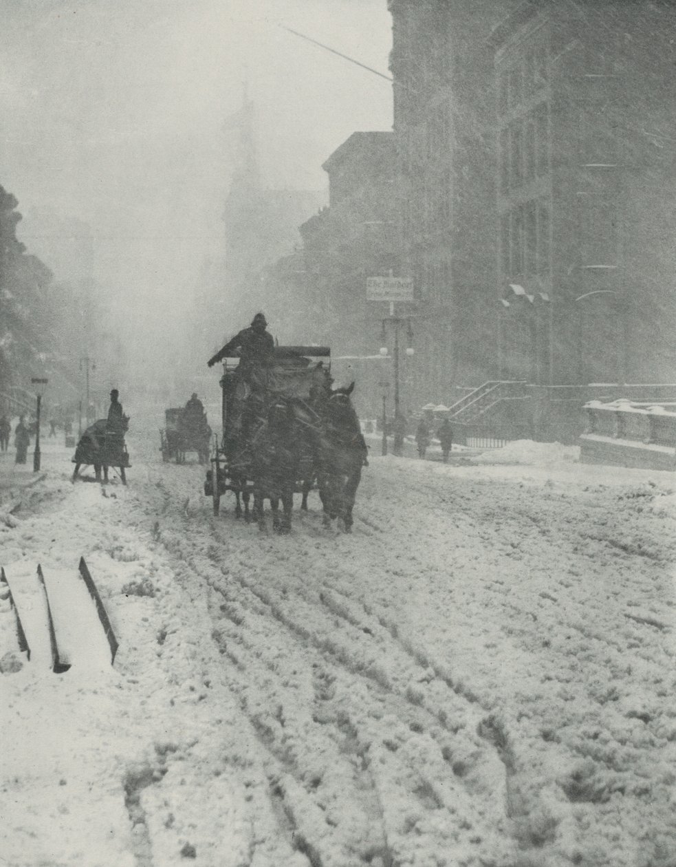 Talvi, Fifth Avenue tekijältä Alfred Stieglitz