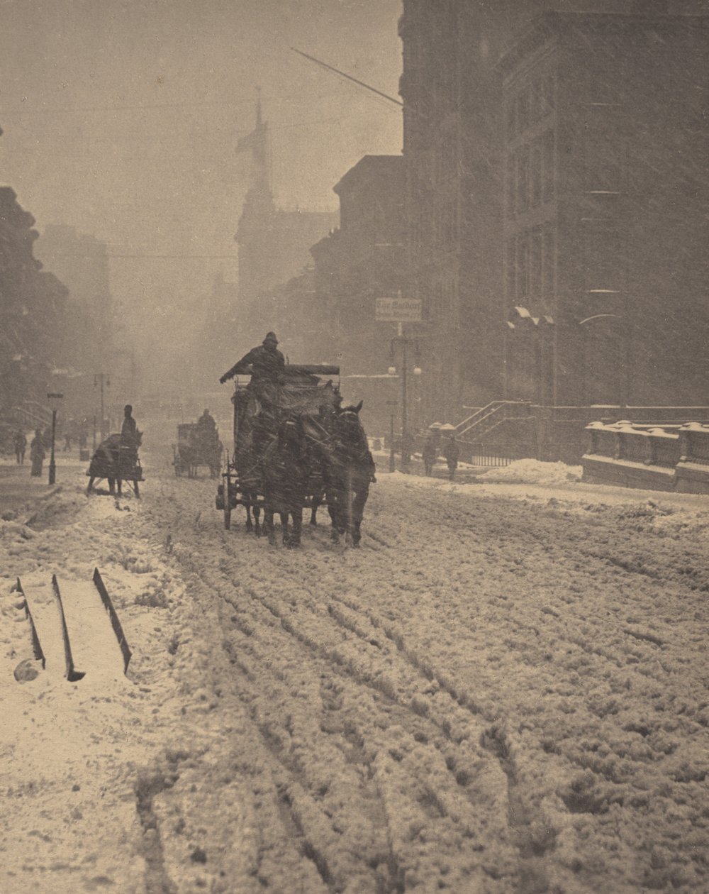 Talvi, Fifth Avenue tekijältä Alfred Stieglitz