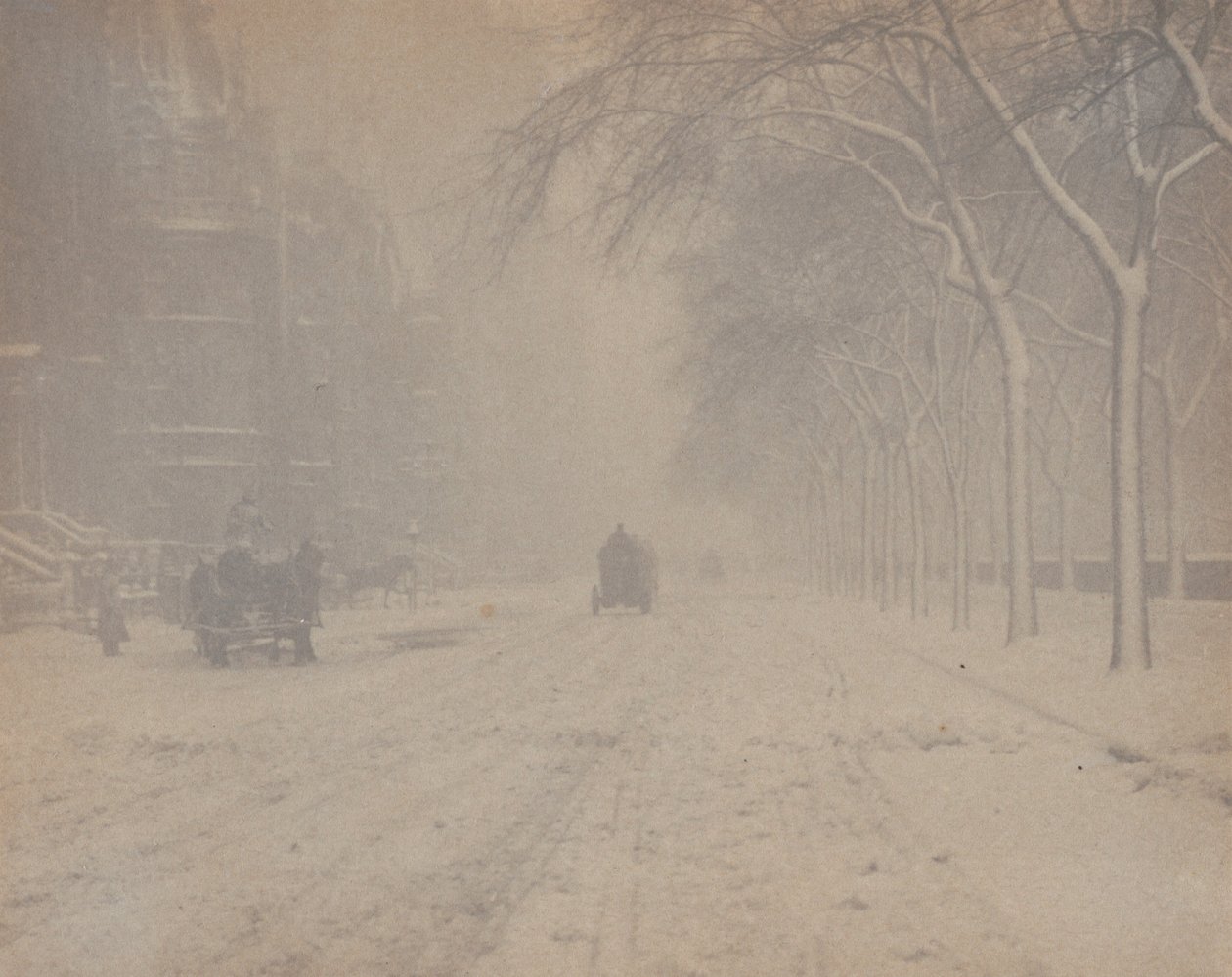 Talvi, New York tekijältä Alfred Stieglitz