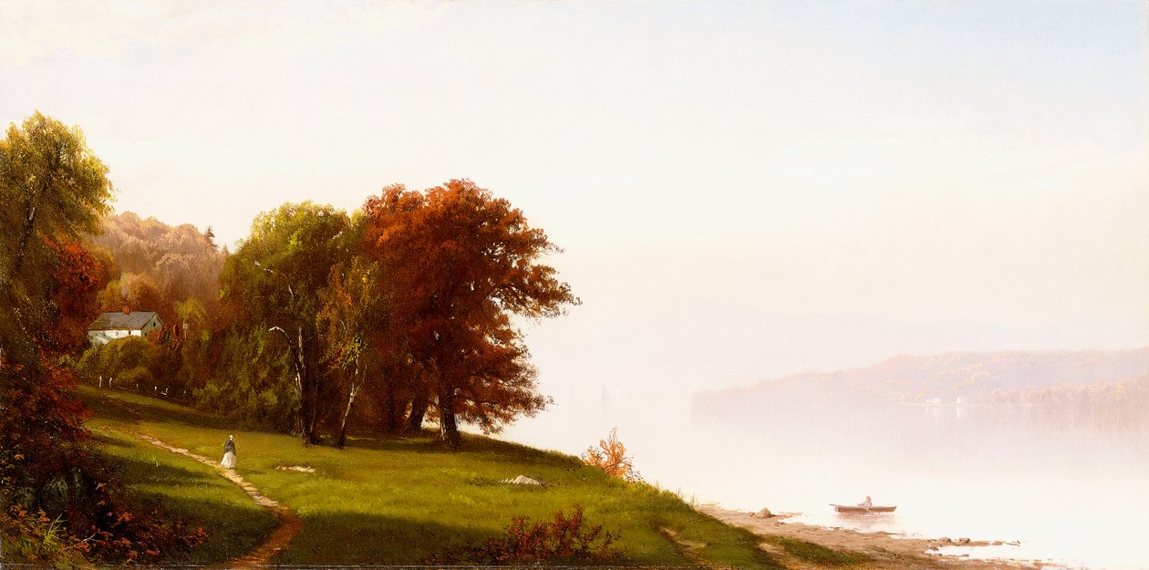 Maisema Hudsonilla, noin 1865 tekijältä Alfred Thompson Bricher