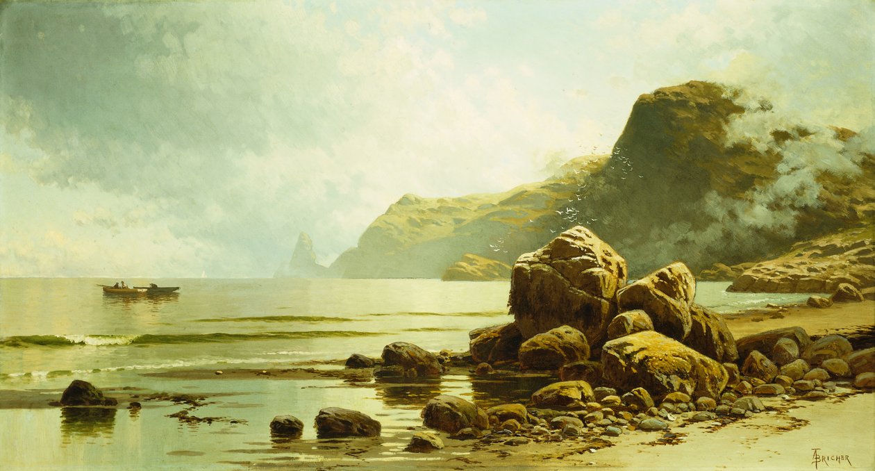 Laskuvesi, Southhead, Grand Manan Island, tekijältä Alfred Thompson Bricher