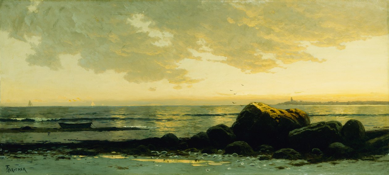 Merimaisema (öljy kankaalle) tekijältä Alfred Thompson Bricher