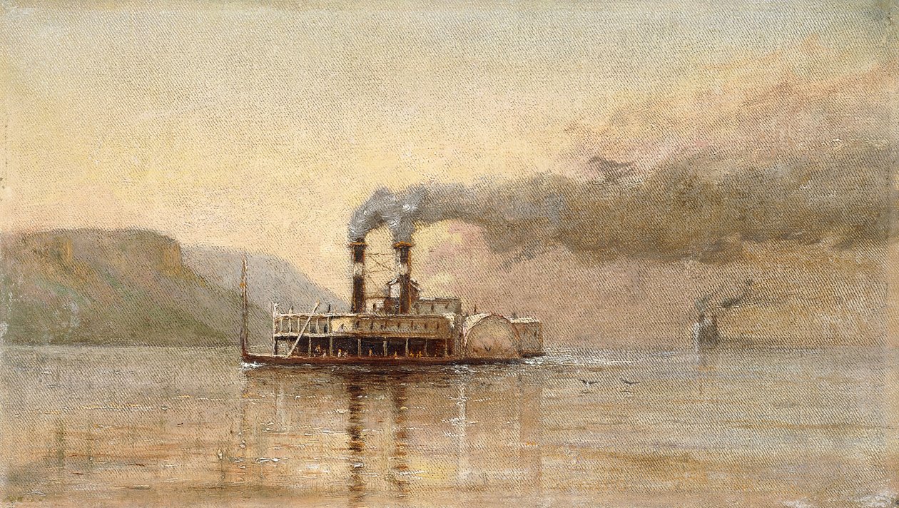 Saint Paulin kaupunki Dubuquessa, noin 1866 tekijältä Alfred Thompson Bricher